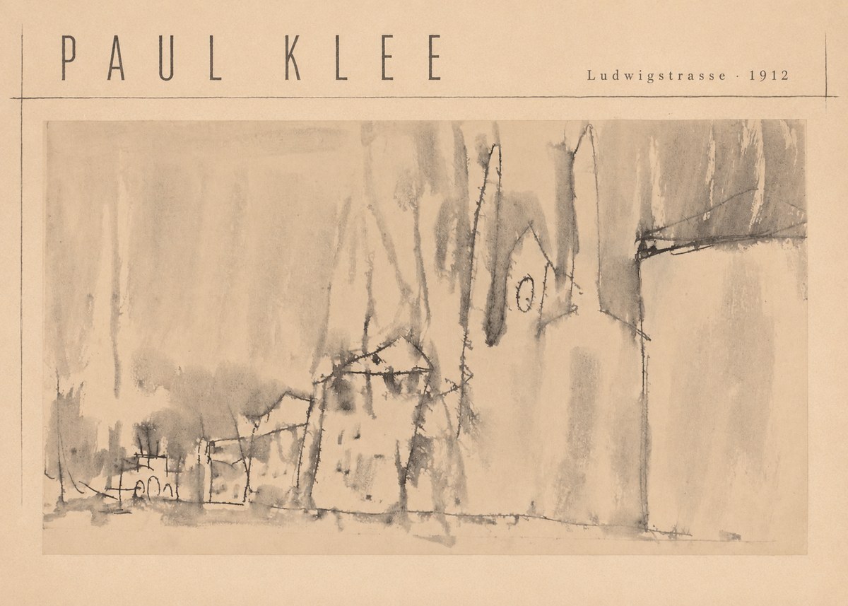 Paul Klee Ludwigstrasse No4 - Póster