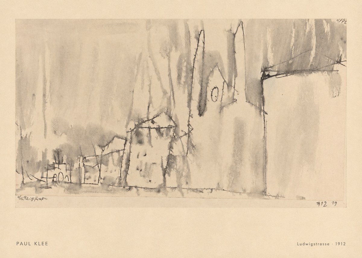 Paul Klee Ludwigstrasse No6 - Póster