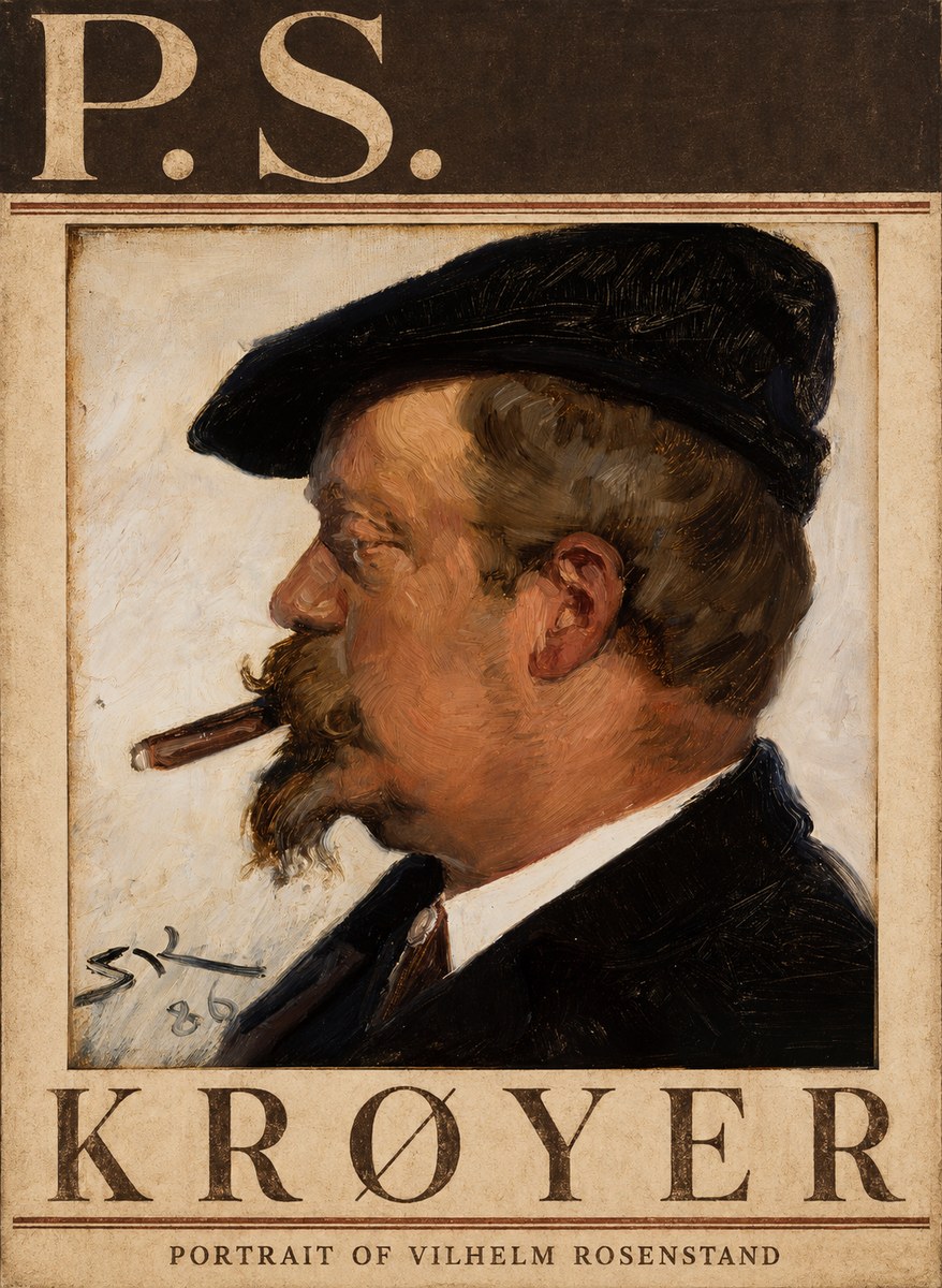 P.S. Krøyer Portrait of Vilhelm Rosenstand No3 - Póster