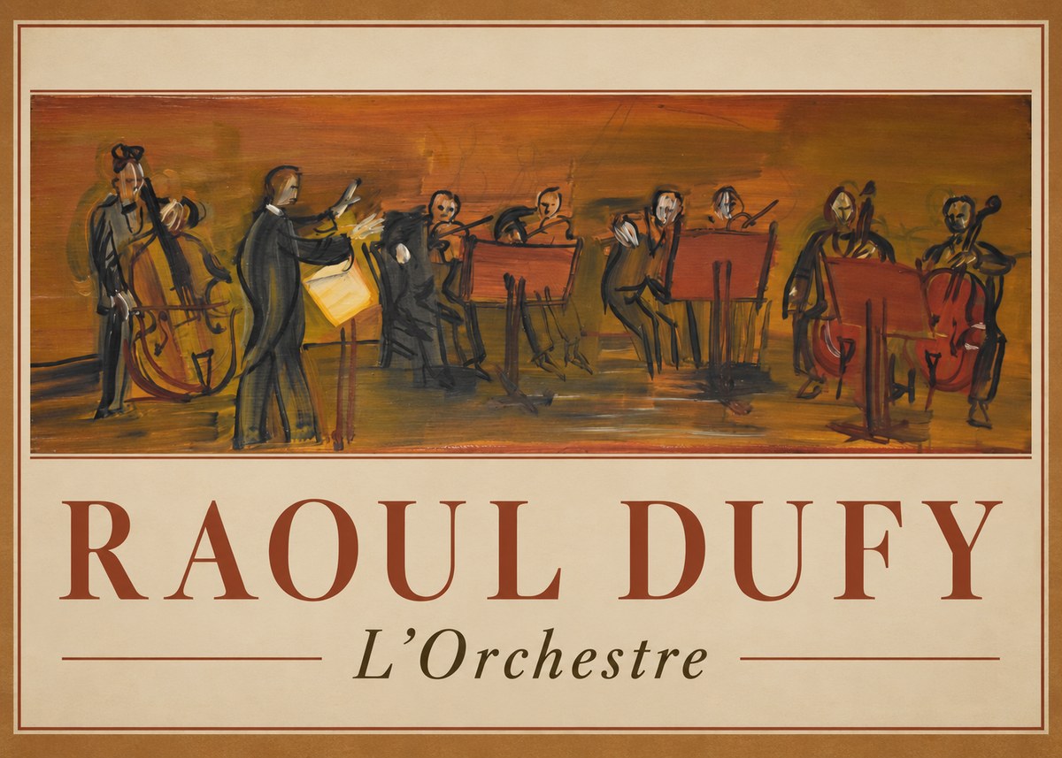 Raoul Dufy L'orchestre No1 - Póster