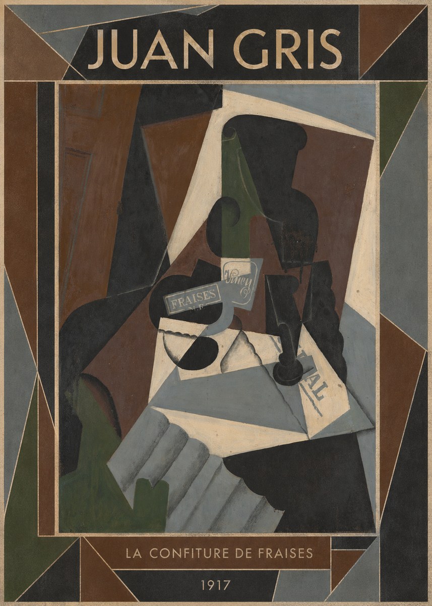 Juan Gris La Confiture De Fraises No1 - Póster