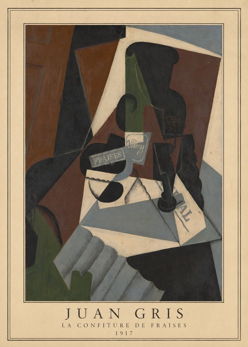 Juan Gris La Confiture De Fraises No4 - Póster
