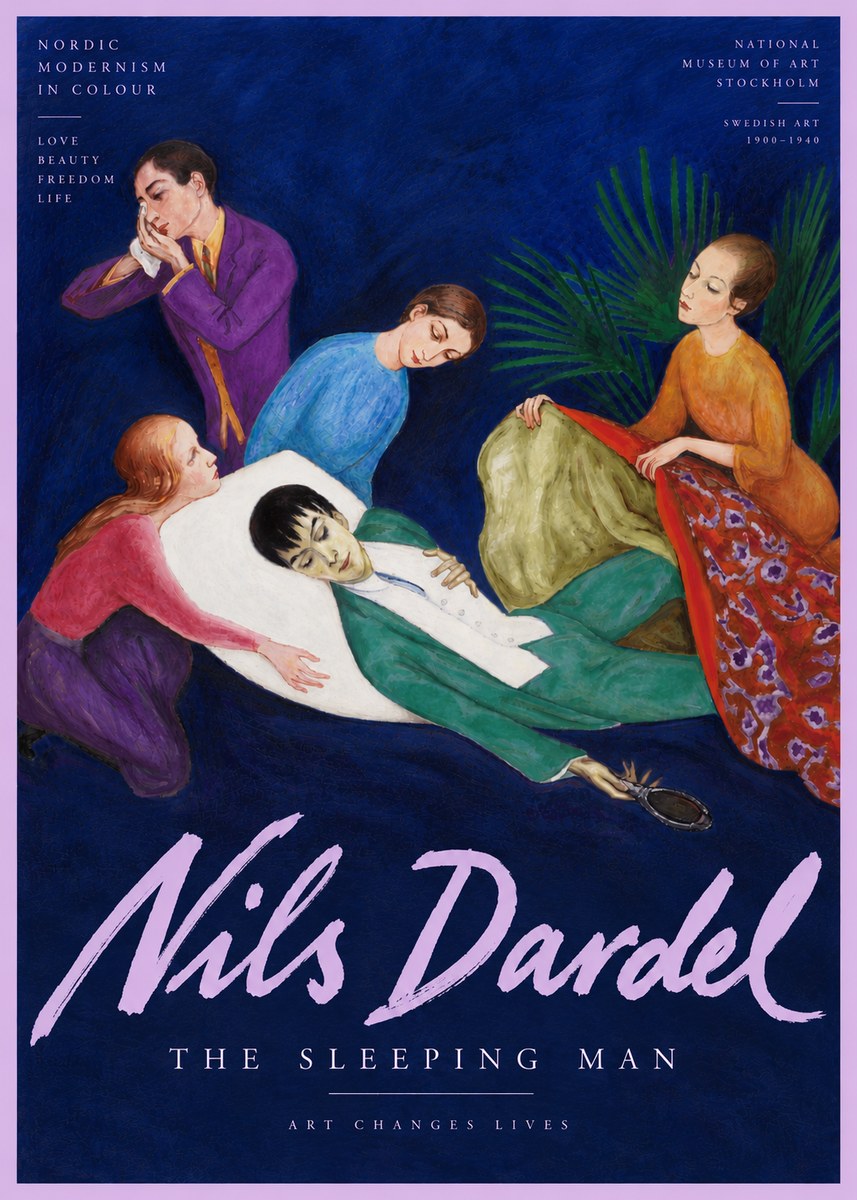 Nils Dardel The Sleeping Man No6 - Póster