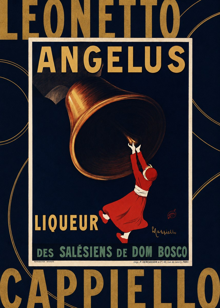 Leonetto Cappiello Angelus Liqueur No3 - Póster
