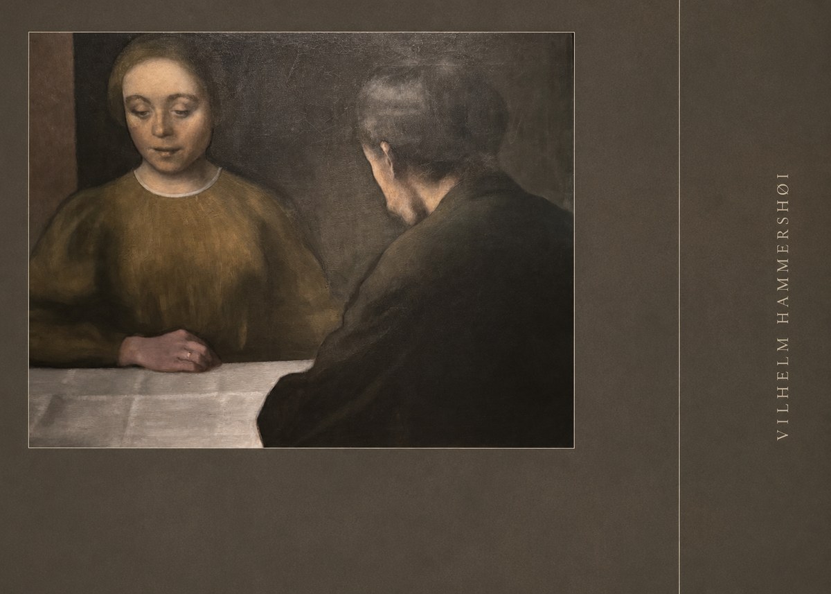 Vilhelm Hammershøi A Conversation No2 - Póster