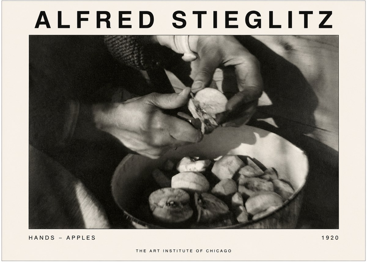 Alfred Stieglitz Hands - Apples No1 - Póster