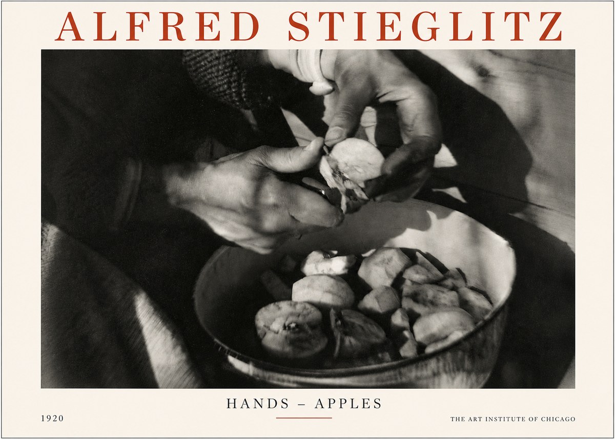 Alfred Stieglitz Hands - Apples No3 - Póster