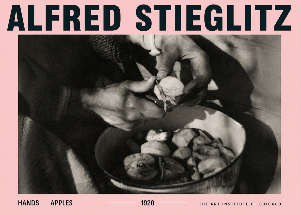 Alfred Stieglitz Hands - Apples No4 - Póster