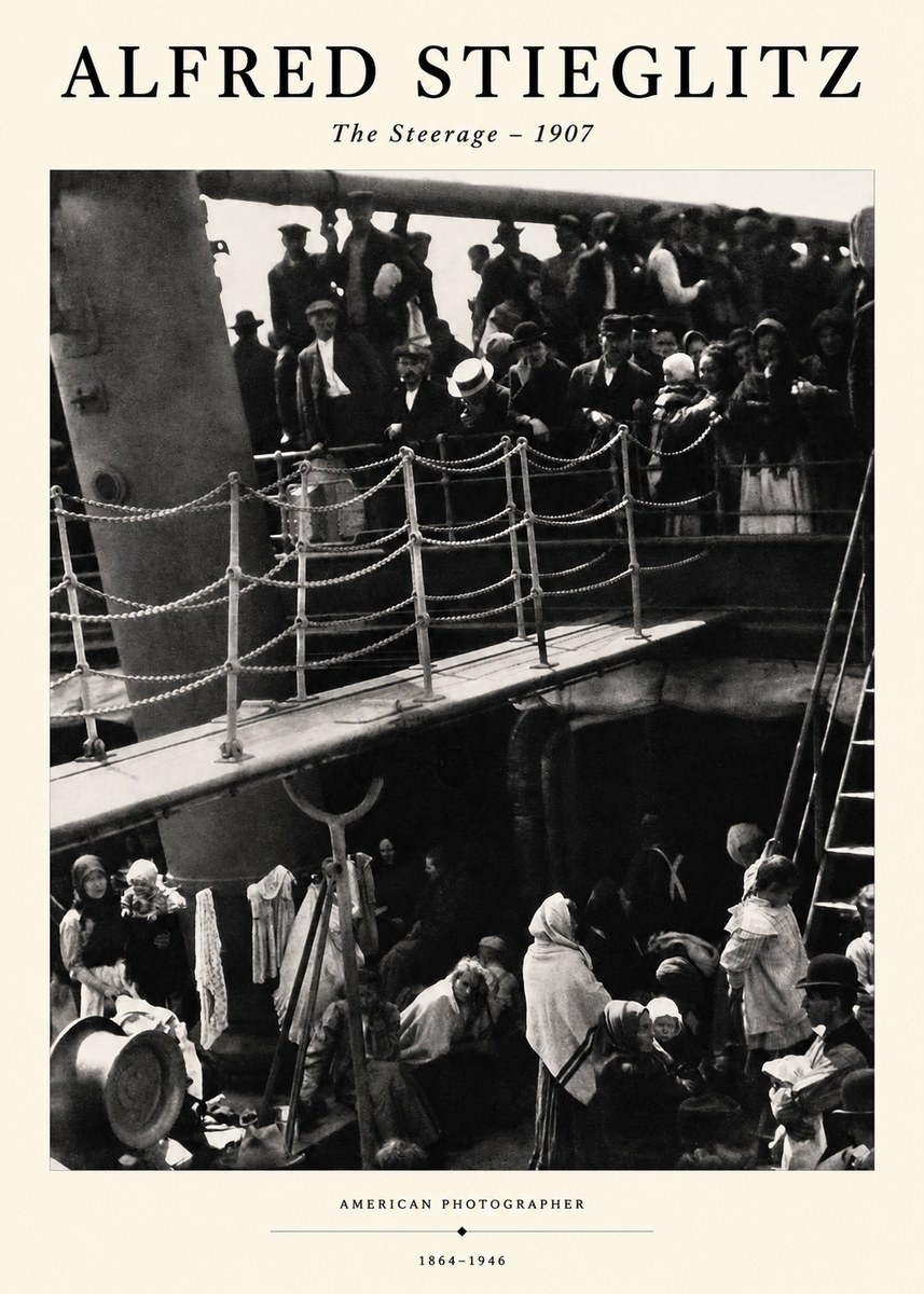 Alfred Stieglitz The Steerage – 1907 No1 - Póster