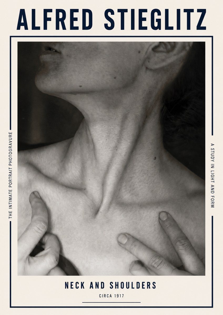 Alfred Stieglitz Neck and Shoulders No5 - Póster