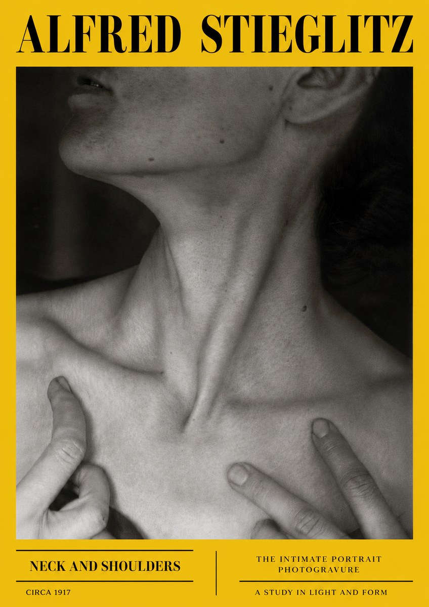 Alfred Stieglitz Neck and Shoulders No6 - Póster
