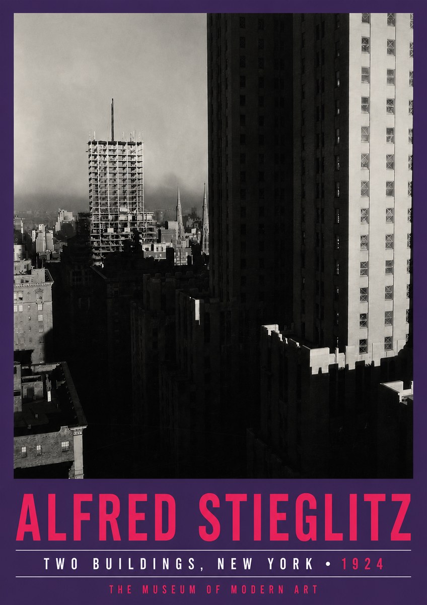 Alfred Stieglitz Two Buildings, New York No5 - Póster