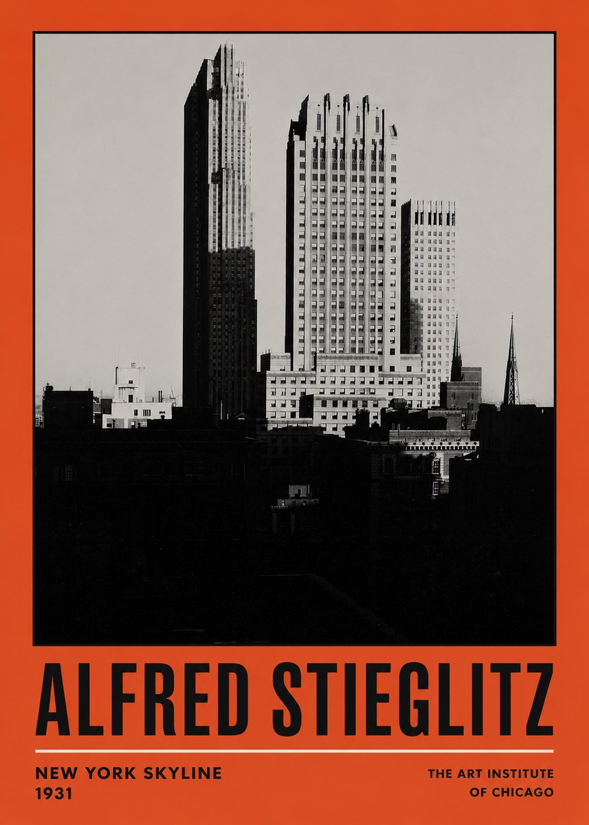Alfred Stieglitz New York Skyline No2 - Póster
