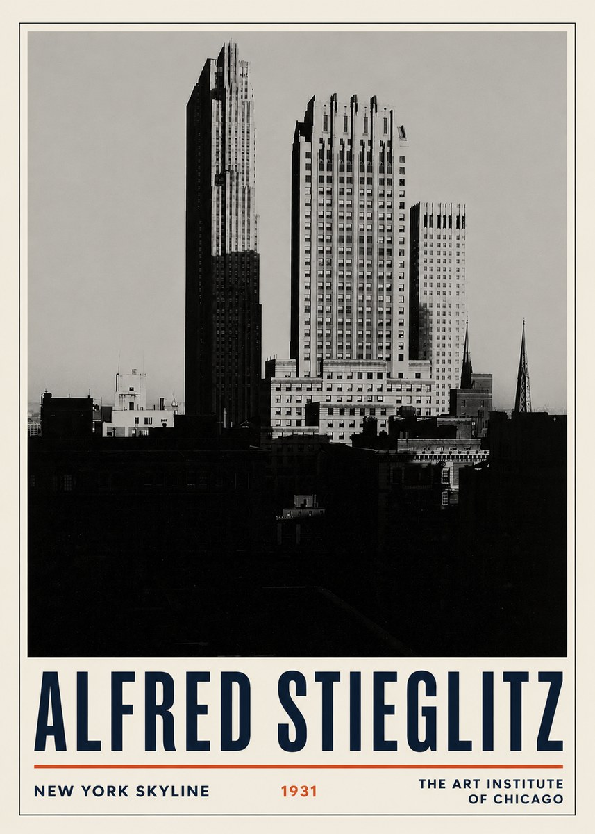 Alfred Stieglitz New York Skyline No3 - Póster