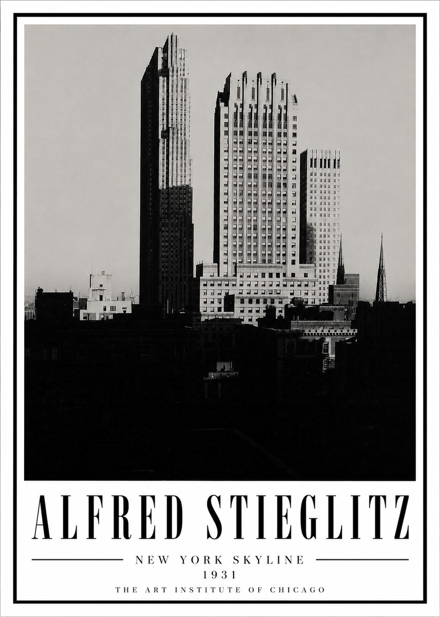 Alfred Stieglitz New York Skyline No5 - Póster