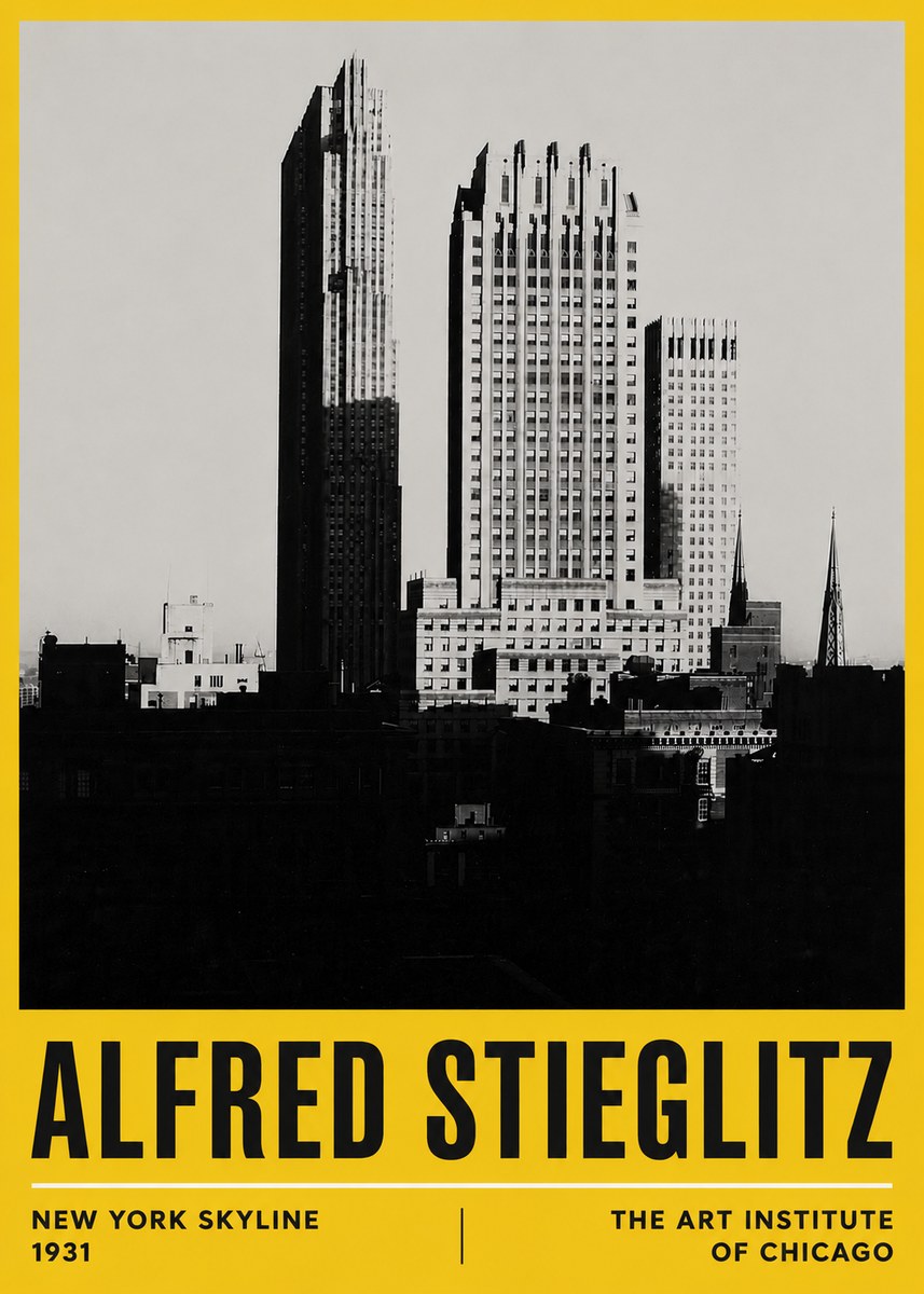 Alfred Stieglitz New York Skyline No6 - Póster