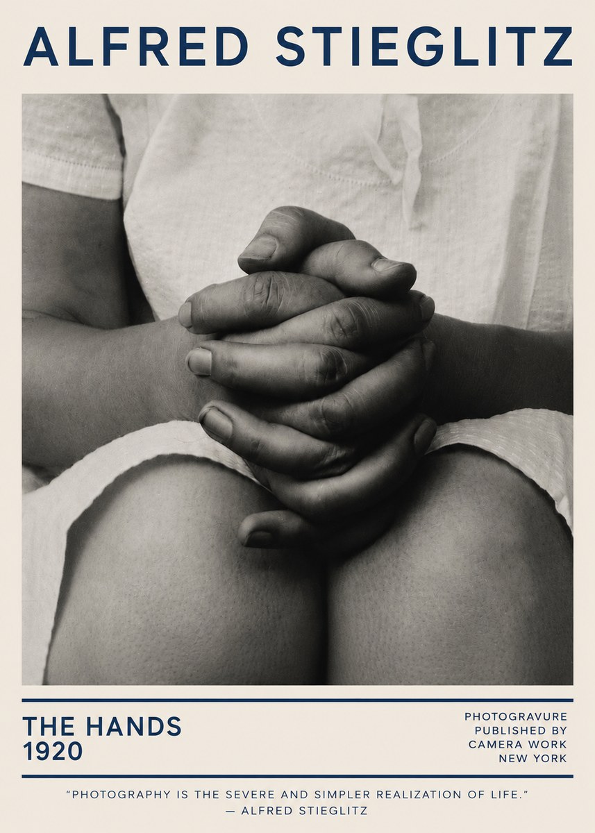 Alfred Stieglitz The Hands No5 - Póster