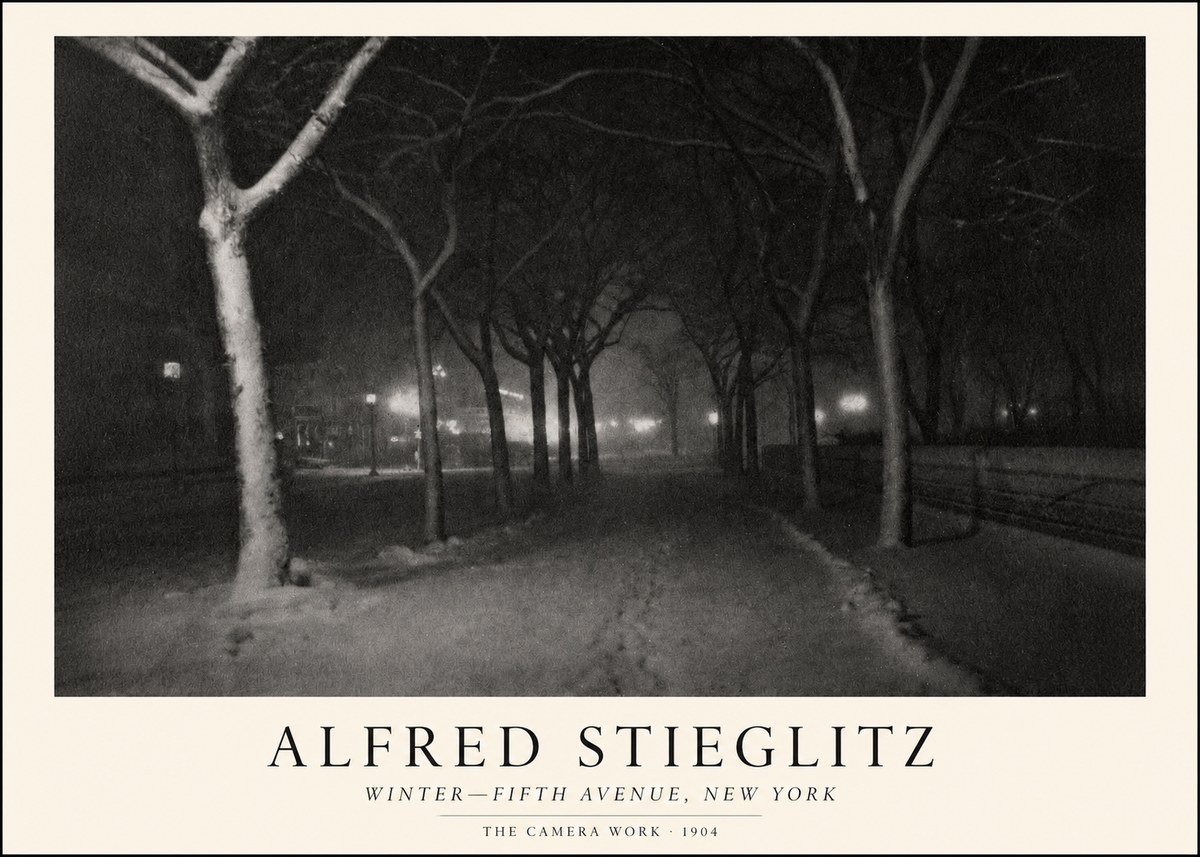 Alfred Stieglitz Winter—fifth Avenue, New York No1 - Póster