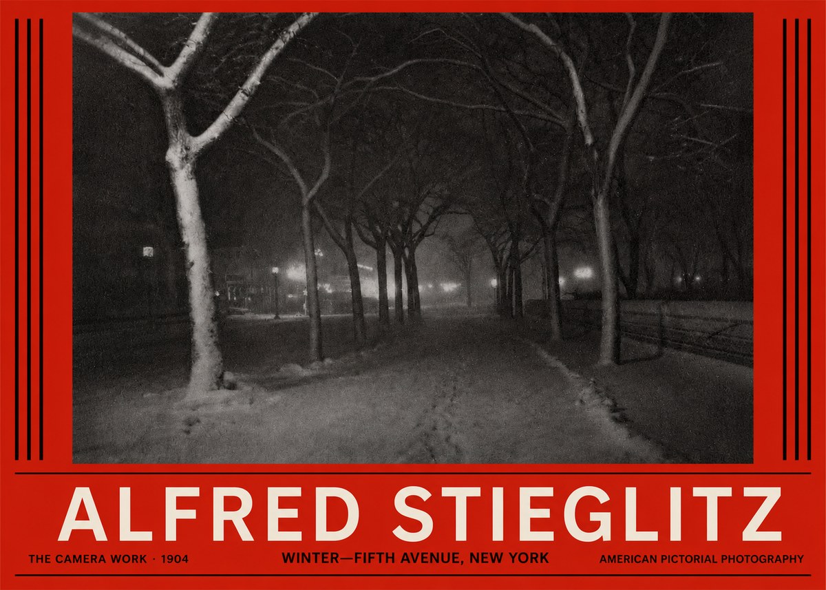 Alfred Stieglitz Winter—fifth Avenue, New York No2 - Póster