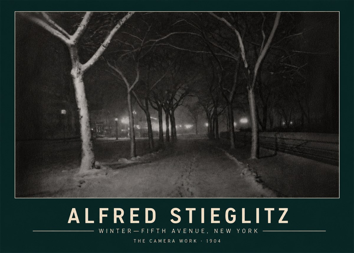 Alfred Stieglitz Winter—fifth Avenue, New York No3 - Póster