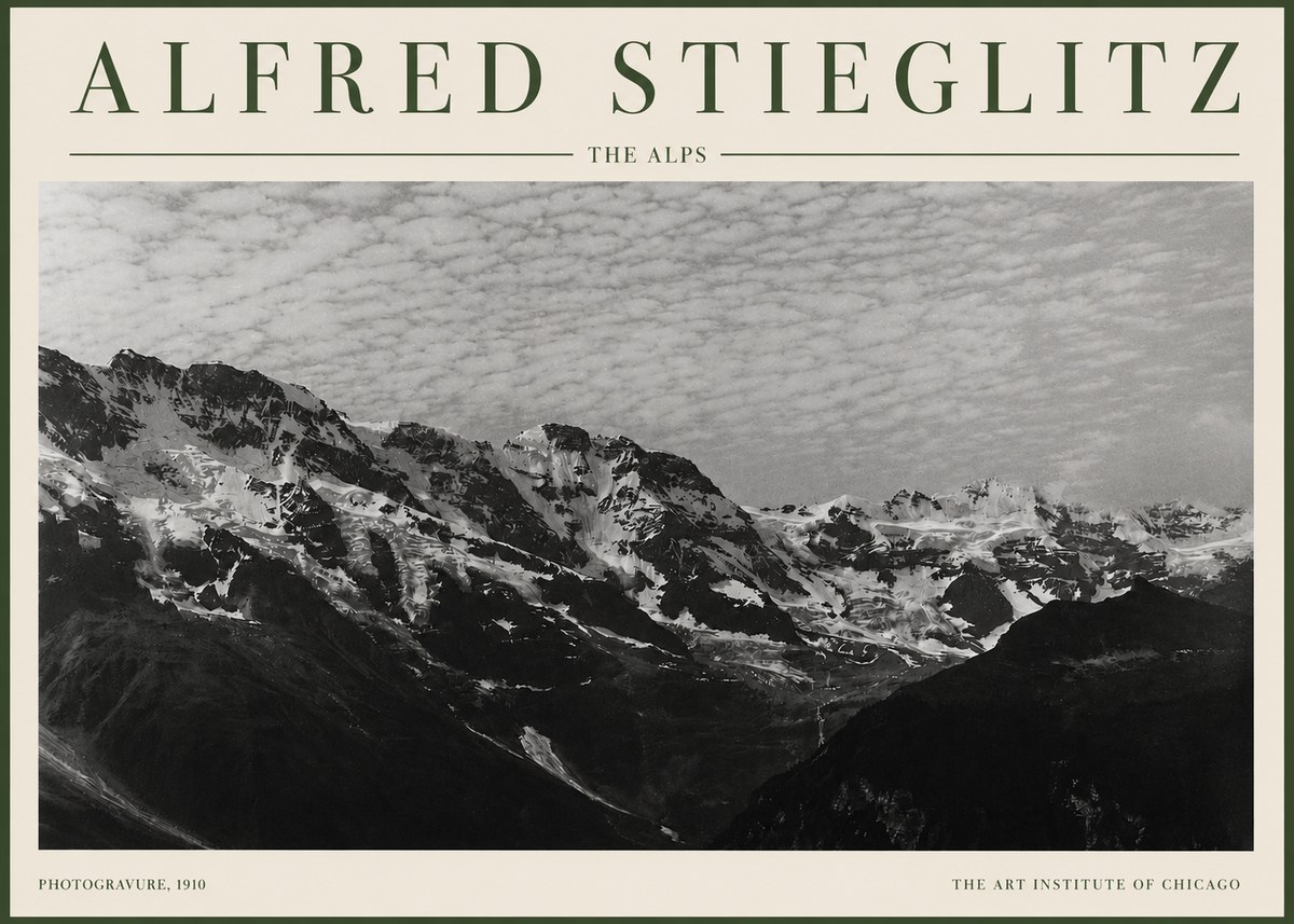 Alfred Stieglitz The Alps No3 - Póster
