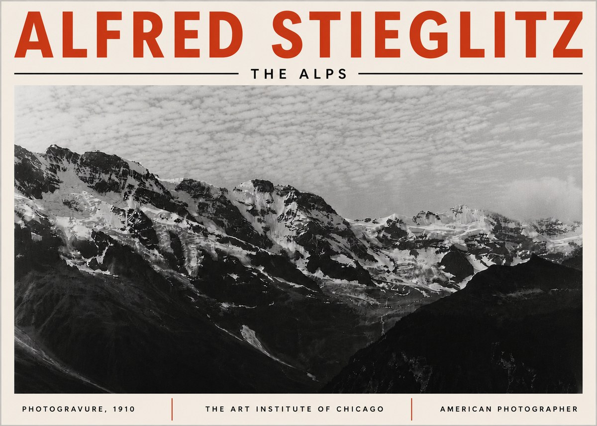 Alfred Stieglitz The Alps No6 - Póster
