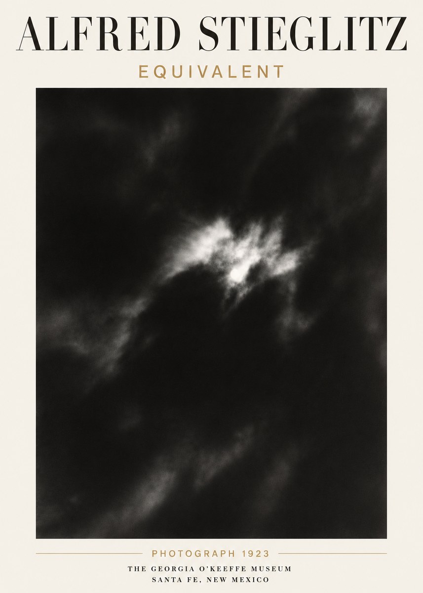 Alfred Stieglitz Equivalent IV No6 - Póster