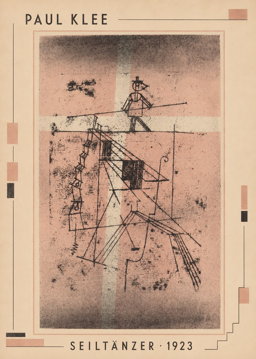 Paul Klee Seiltänzer III No3 - Póster
