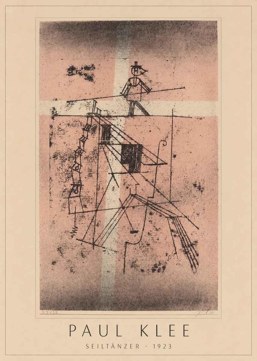 Paul Klee Seiltänzer III No4 - Póster