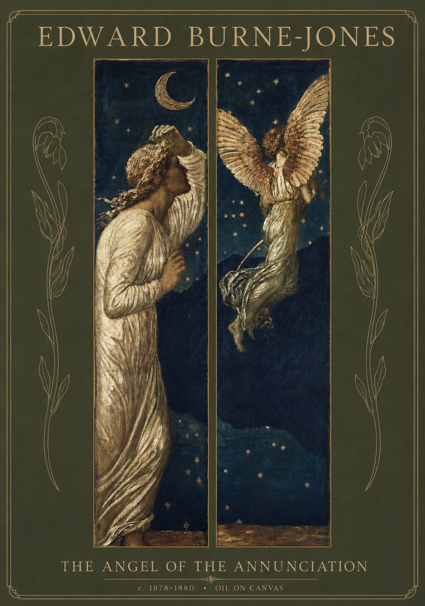 Edward Burne-Jones The Angel of the Annunciation No3 - Póster