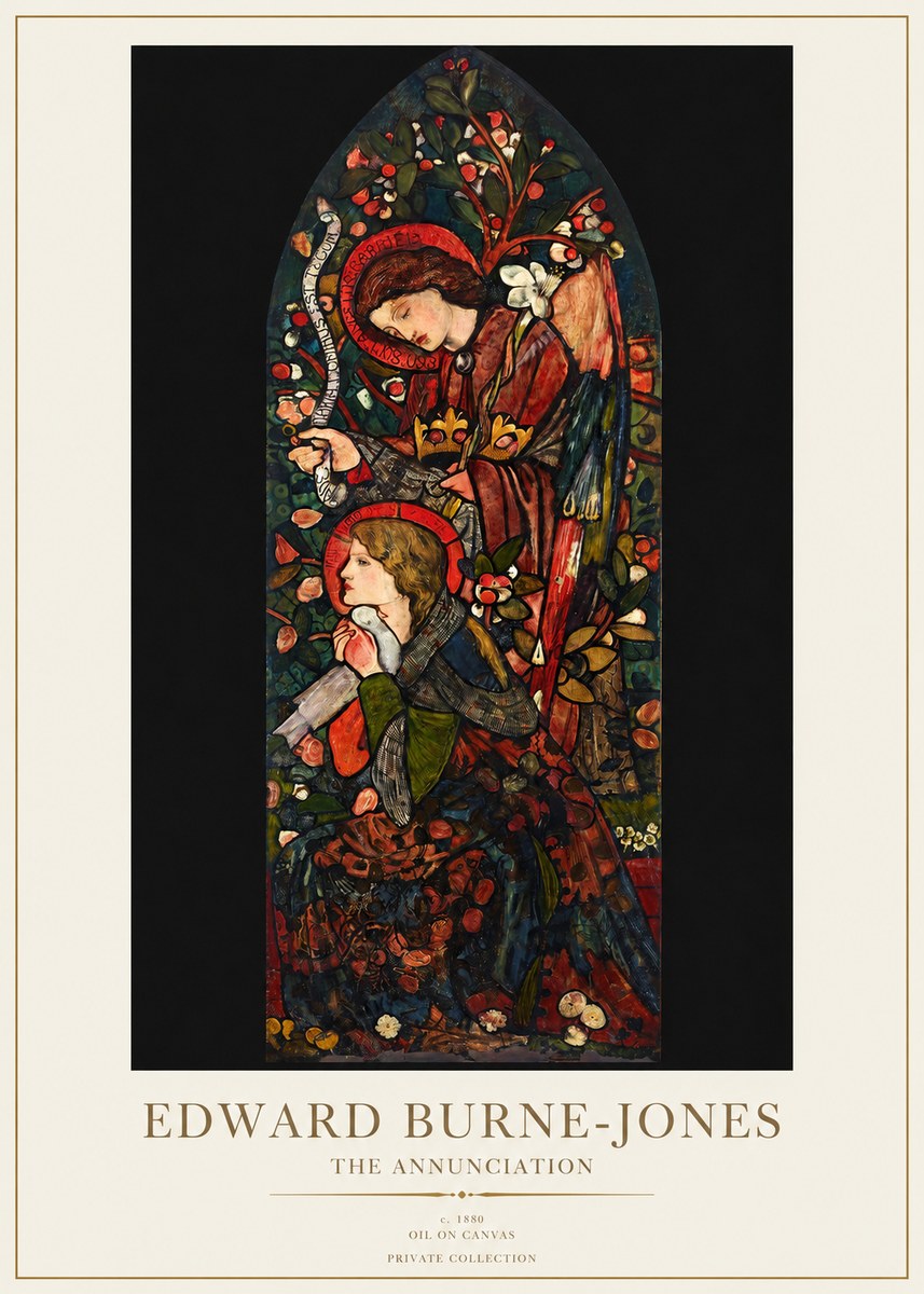 Edward Burne-Jones The Annunciation I No1 - Póster