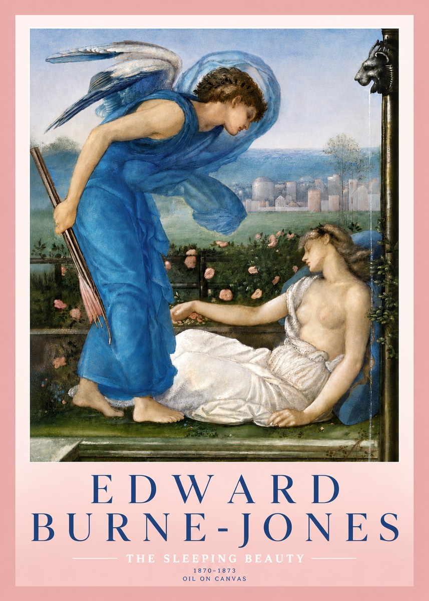Edward Burne-Jones The Sleeping Beauty No3 - Póster