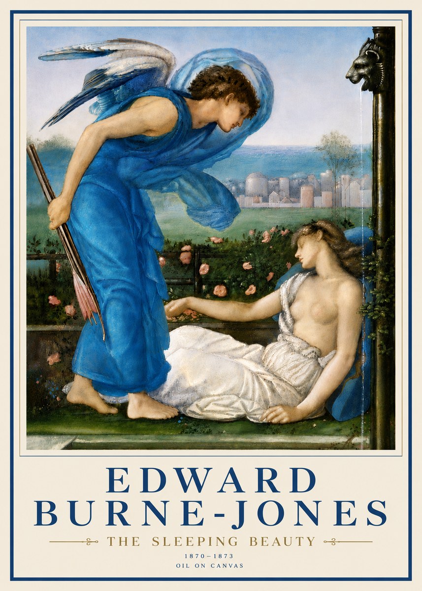 Edward Burne-Jones The Sleeping Beauty No6 - Póster