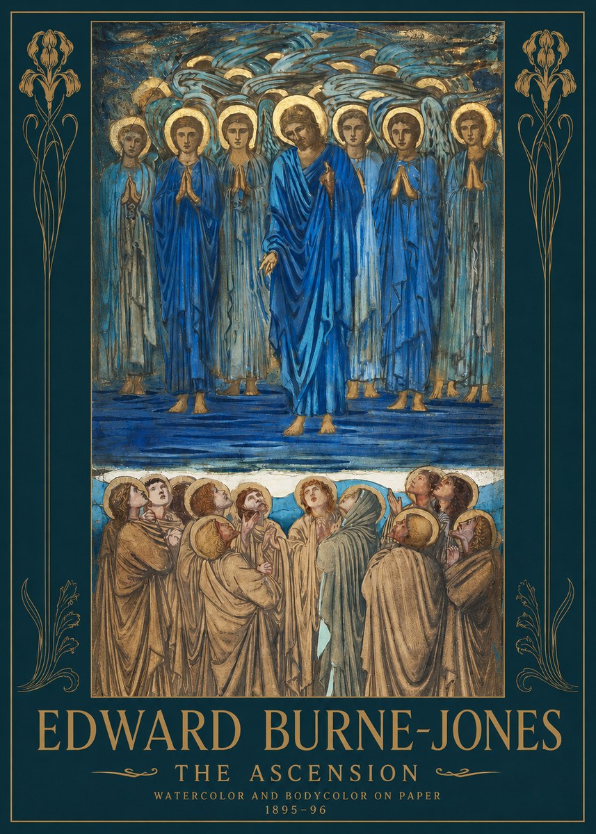 Edward Burne-Jones The Ascension No2 - Póster