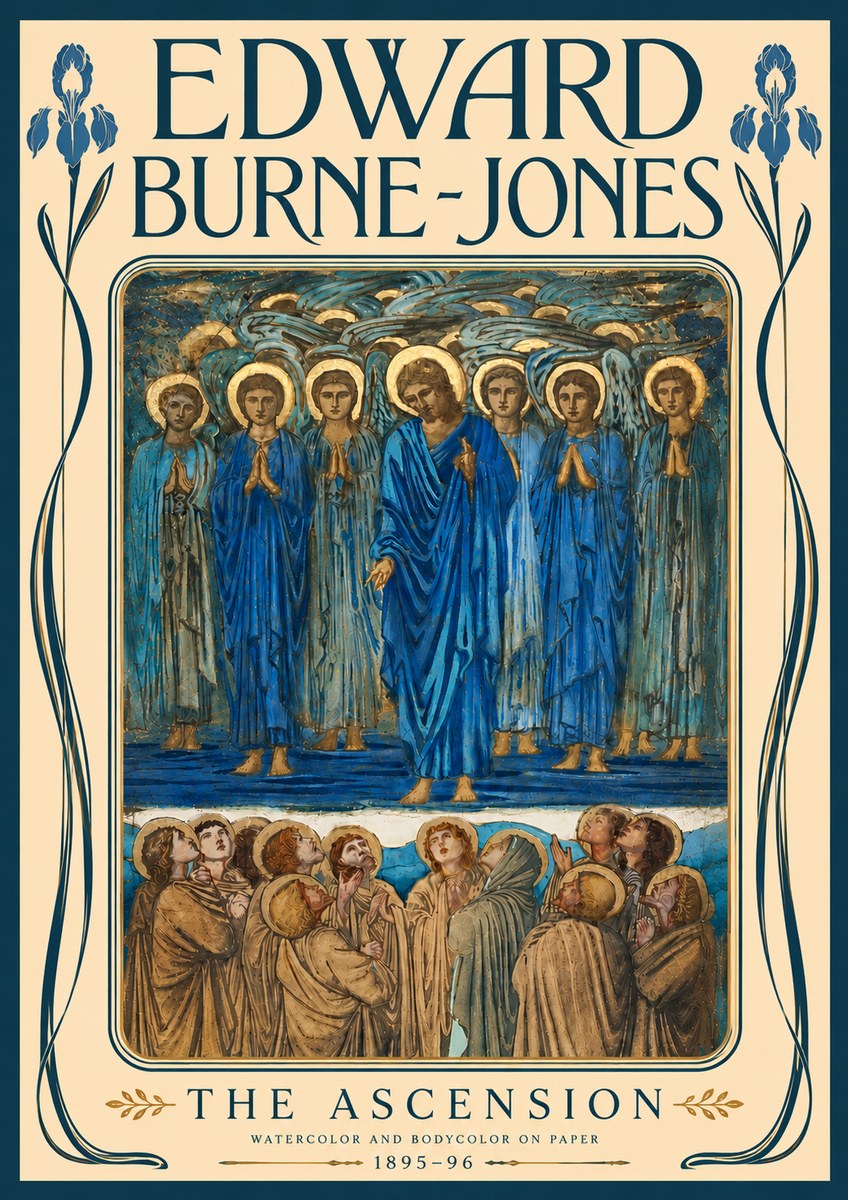 Edward Burne-Jones The Ascension No6 - Póster