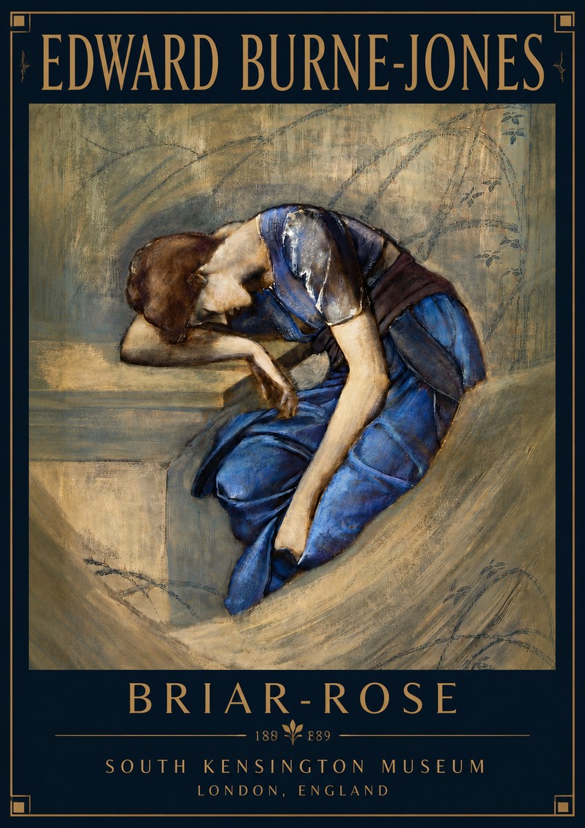Edward Burne-Jones Briar-rose No5 - Póster