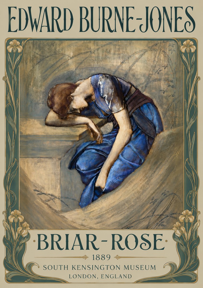 Edward Burne-Jones Briar-rose No6 - Póster