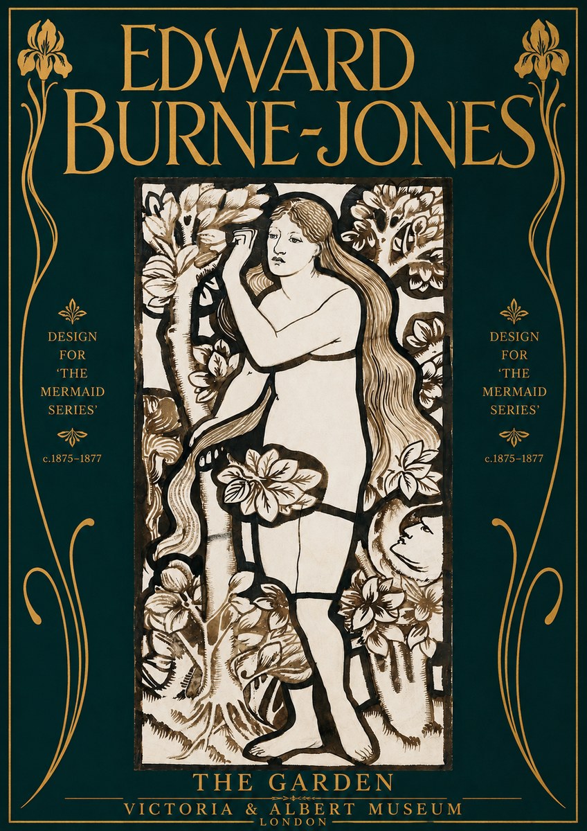 Edward Burne-Jones The Garden No4 - Póster