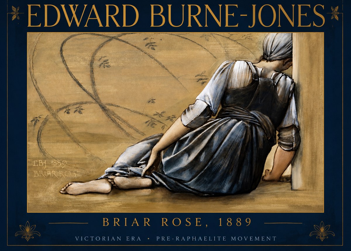Edward Burne-Jones Briar Rose No2 - Póster