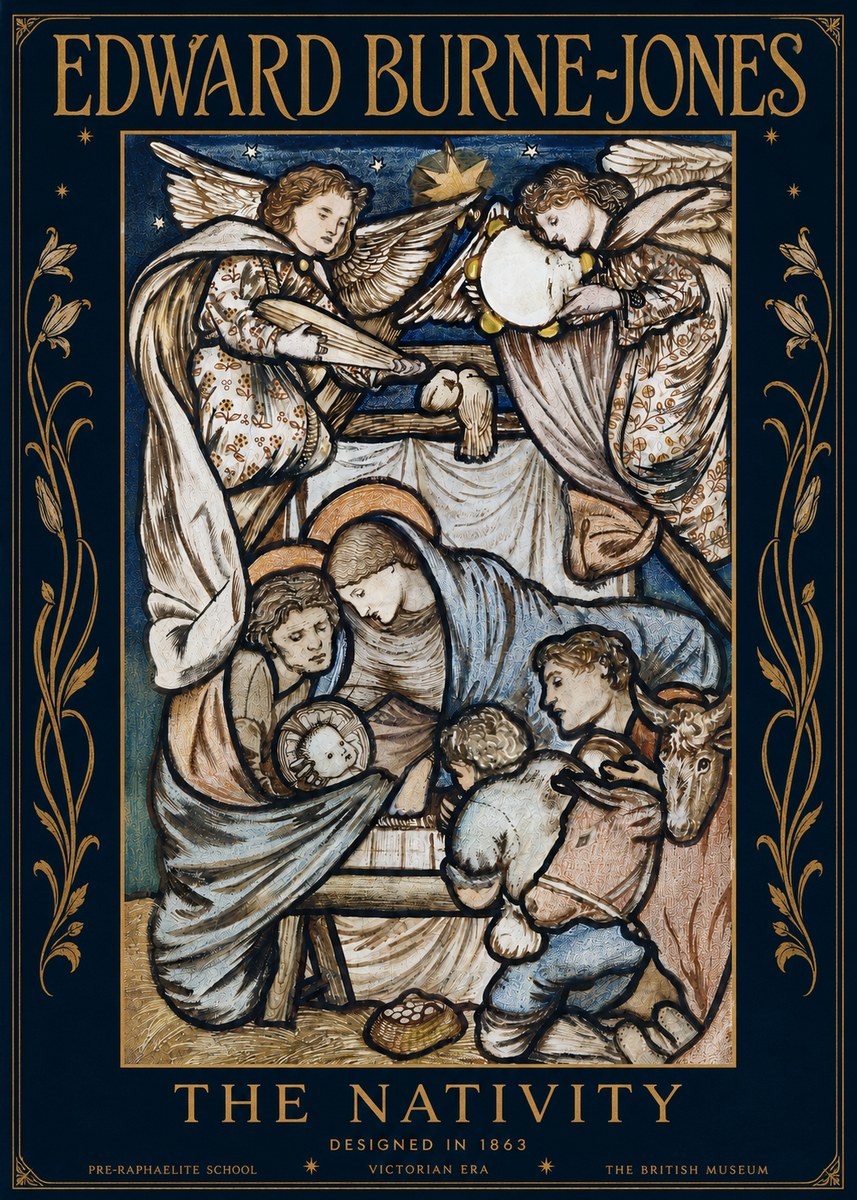 Edward Burne-Jones The Nativity No3 - Póster