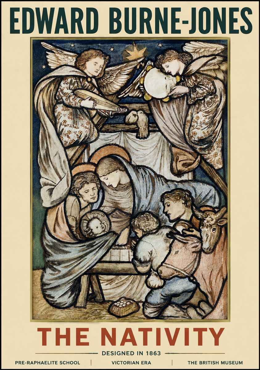 Edward Burne-Jones The Nativity No4 - Póster