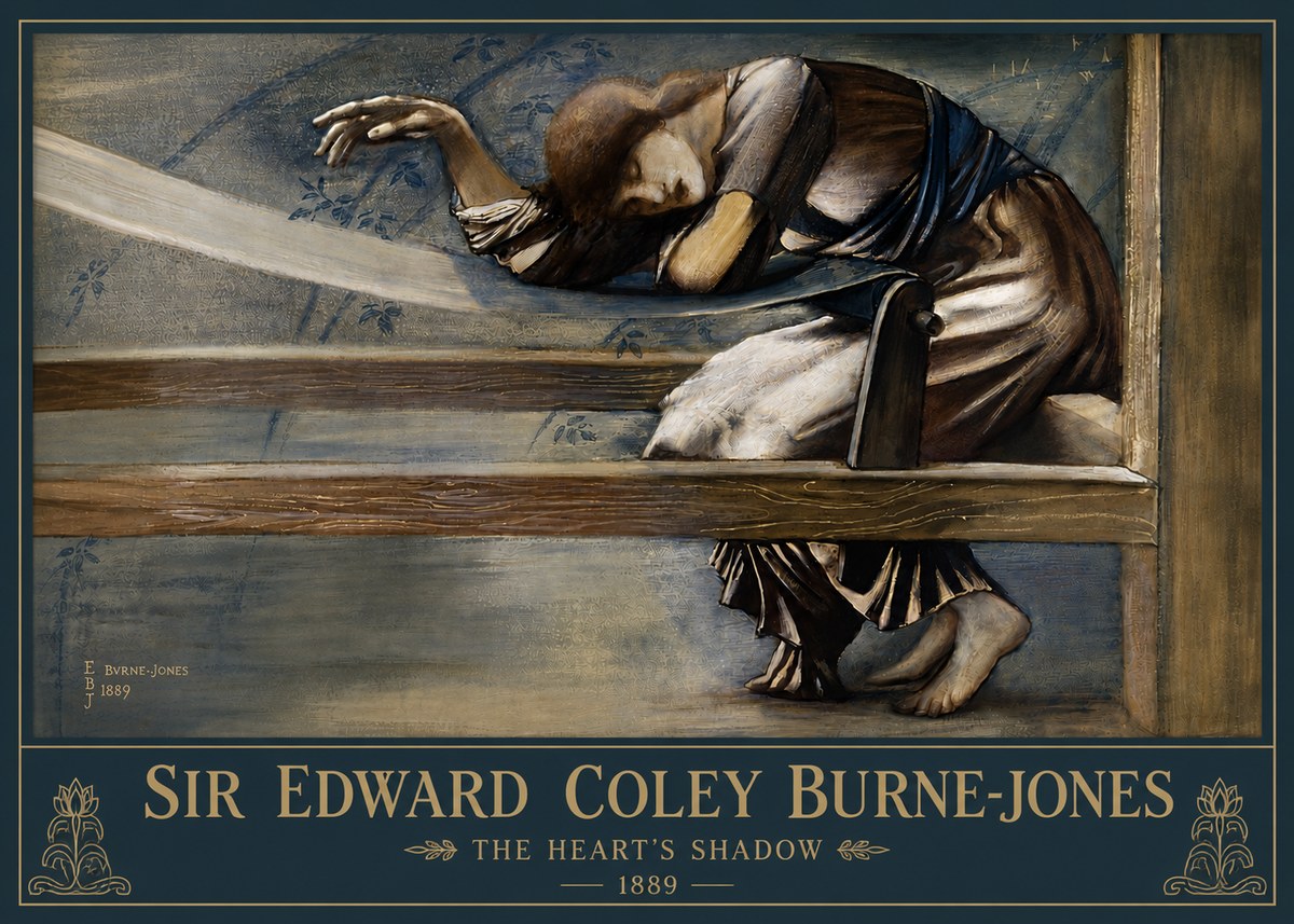 Edward Burne-Jones The Heart's Shadow No4 - Póster
