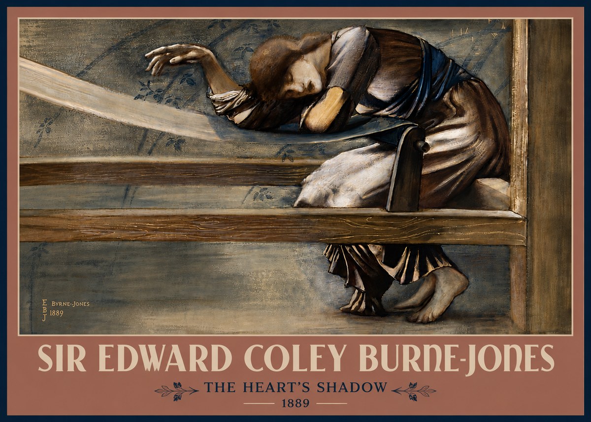 Edward Burne-Jones The Heart's Shadow No5 - Póster