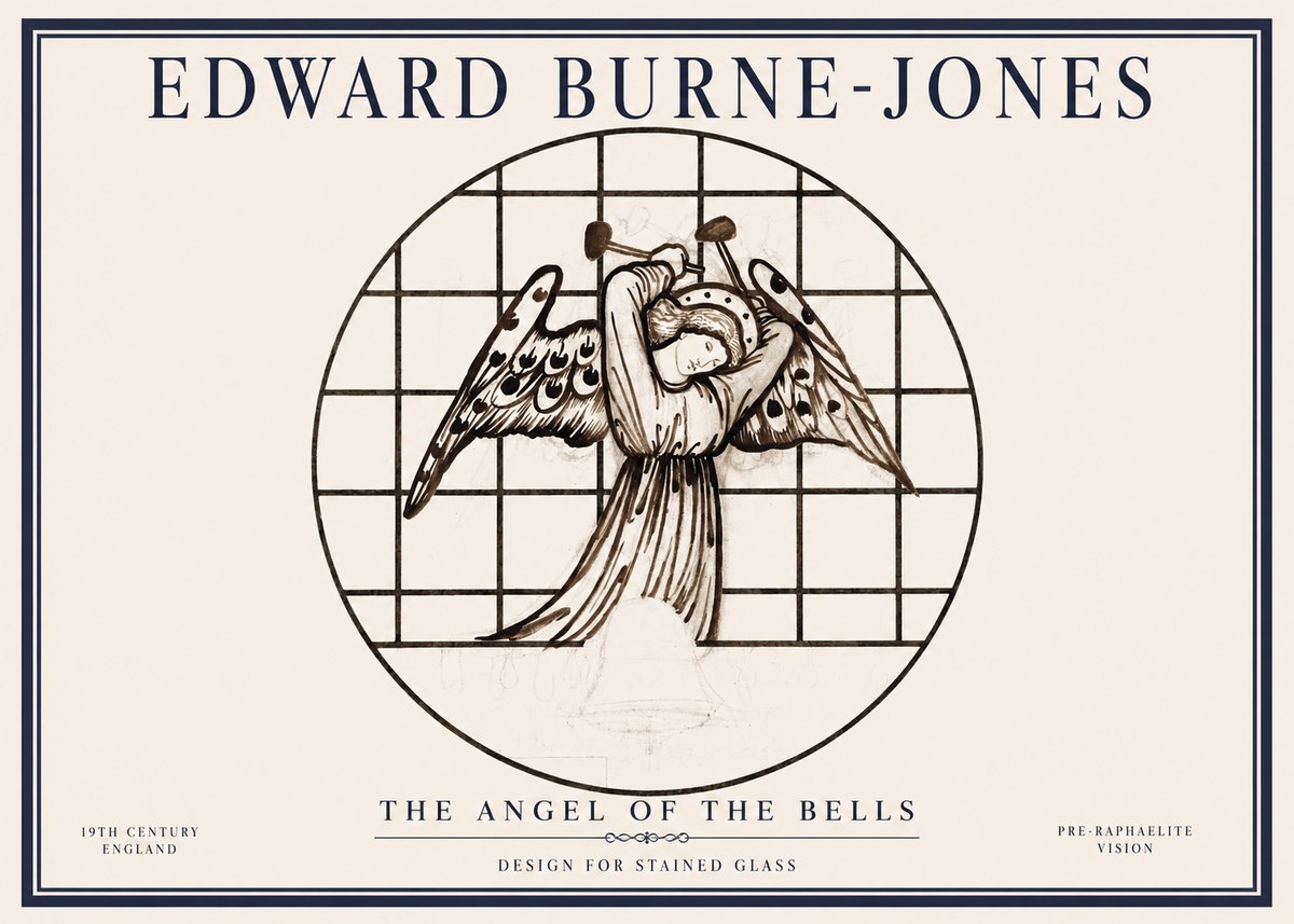 Edward Burne-Jones The Angel of the Bells No1 - Póster