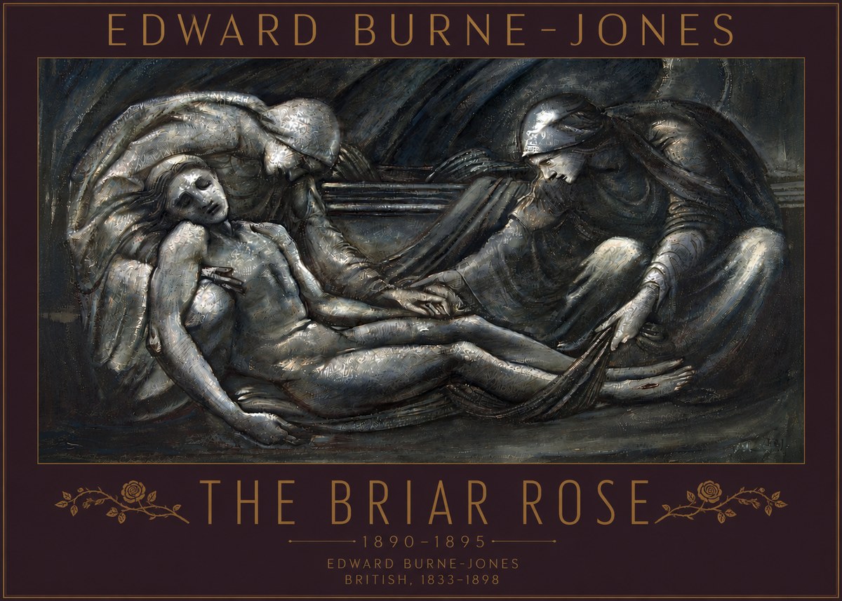 Edward Burne-Jones The Briar Rose No5 - Póster