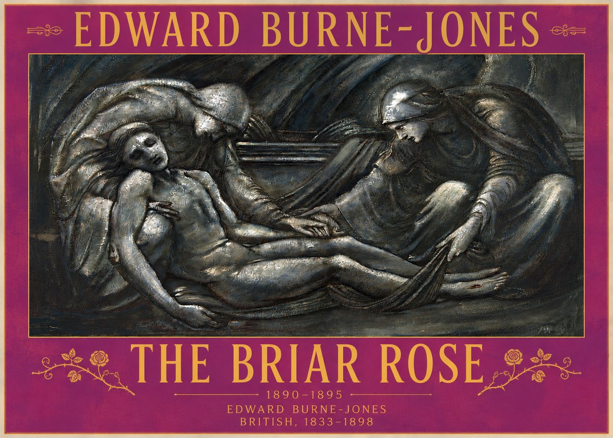 Edward Burne-Jones The Briar Rose No6 - Póster