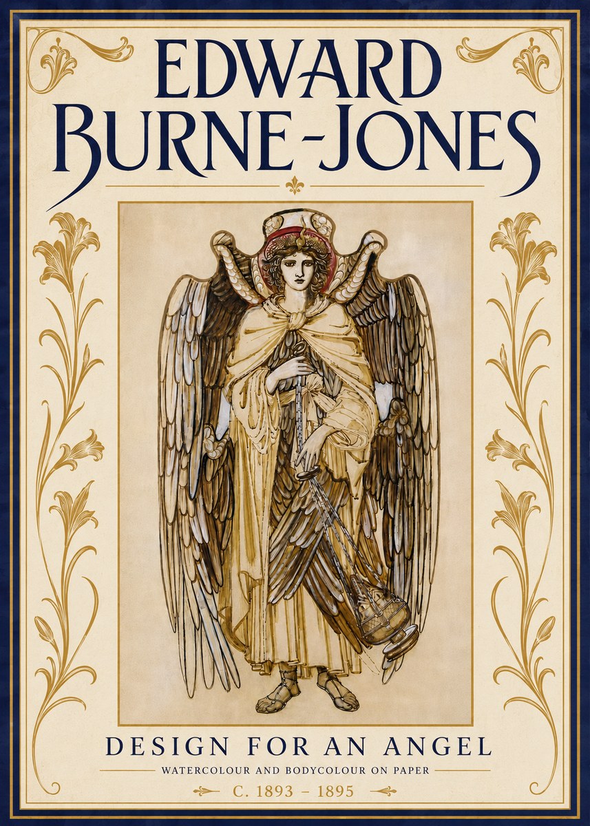 Edward Burne-Jones Design for an Angel No6 - Póster