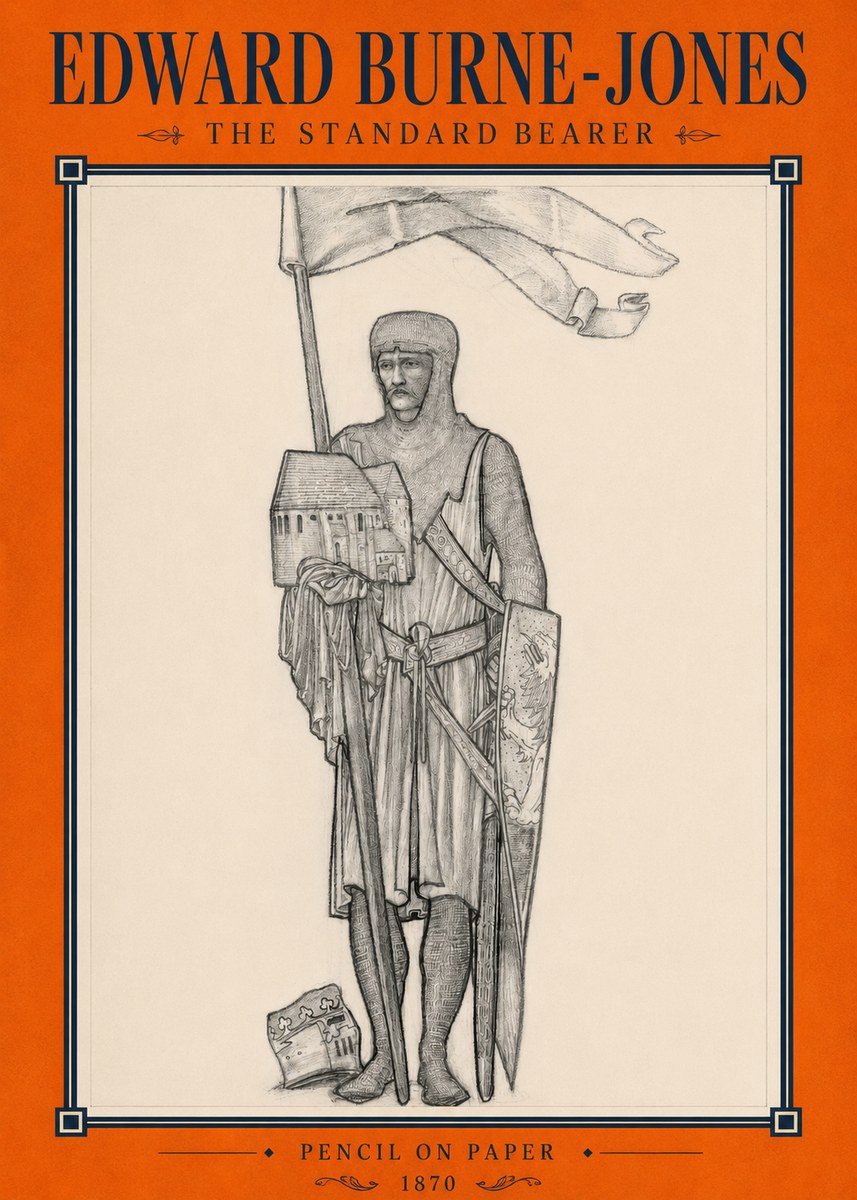 Edward Burne-Jones The Standard Bearer No2 - Póster