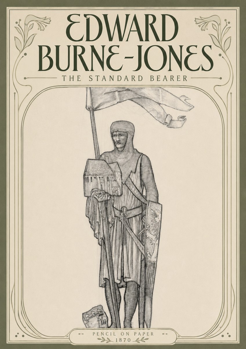 Edward Burne-Jones The Standard Bearer No4 - Póster