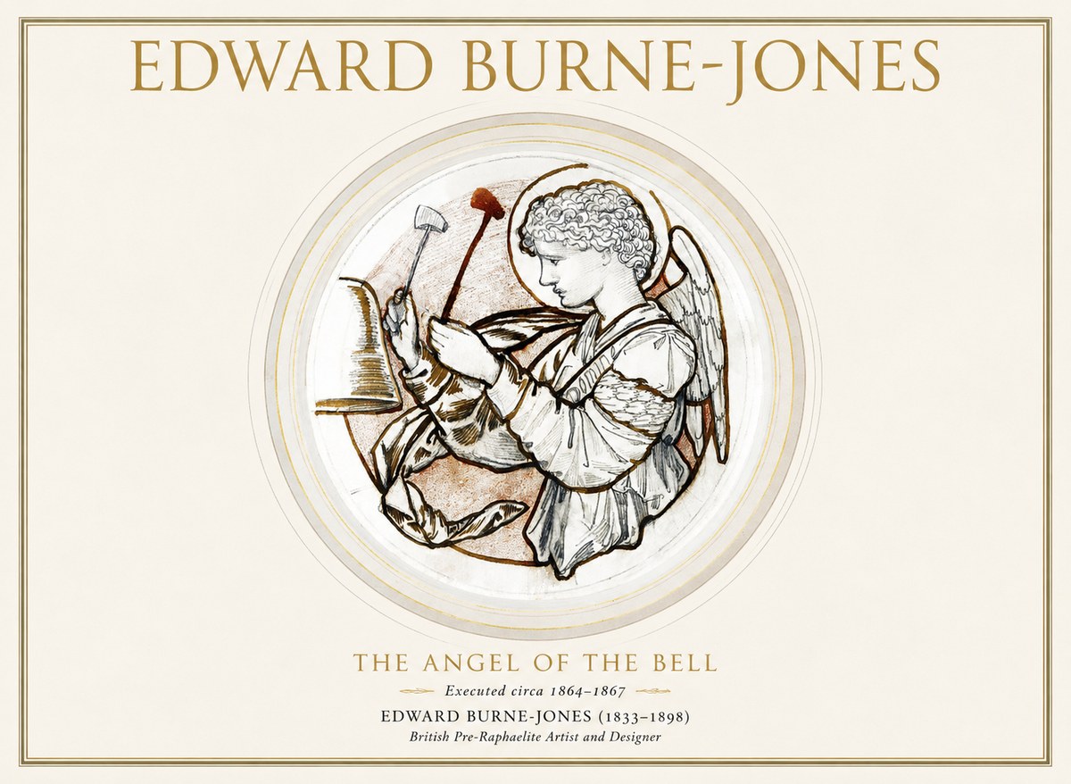 Edward Burne-Jones The Angel of the Bell No1 - Póster